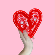 Load image into Gallery viewer, Classic Red Love Heart Dish
