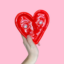 Load image into Gallery viewer, Classic Red Love Heart Dish
