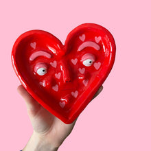 Load image into Gallery viewer, Classic Red Love Heart Dish
