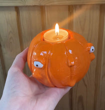 Load image into Gallery viewer, Custom listing for Pumpkin Tealight Candle Holder