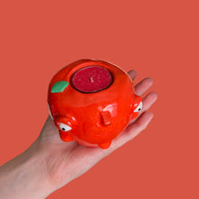 Load image into Gallery viewer, Red Apple Candle Holder