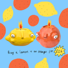 Load image into Gallery viewer, Lemon and Orange Tea-Light Candle Deal
