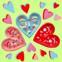Load image into Gallery viewer, Sweetheart Pink and Red Dish