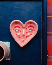 Load image into Gallery viewer, Sweetheart Pink and Red Dish