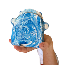 Load image into Gallery viewer, ‘No.26 Blue Skies Marbled One Off" Glasses Holder
