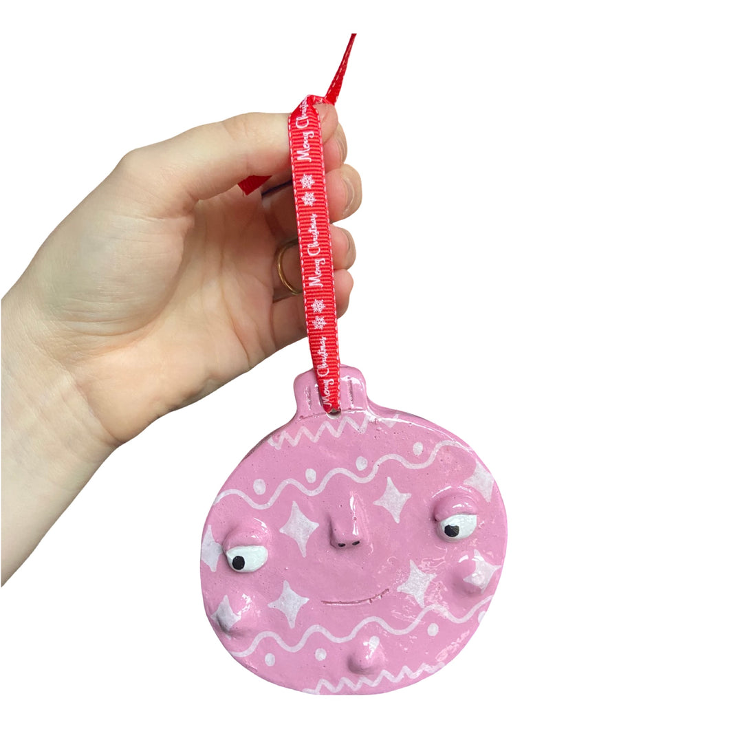 Bauble Christmas Decorations (pink)