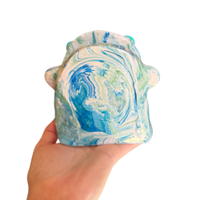 Load image into Gallery viewer, ‘No.33 Ocean Marbled One Off" Glasses Holder
