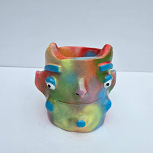 Load image into Gallery viewer, &#39;Technicolour&#39; Devil Pot (one off)
