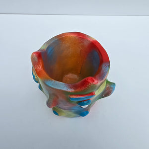 'Technicolour' Devil Pot (one off)