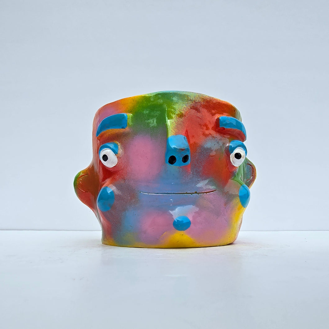'Technicolour' Chunky Pot (one-off)