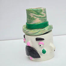Load image into Gallery viewer, NEW Colourful Top Hat Man Pot &amp; Candle Holder #1
