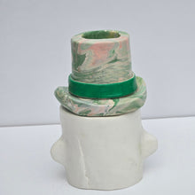 Load image into Gallery viewer, NEW Colourful Top Hat Man Pot &amp; Candle Holder #1
