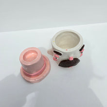 Load image into Gallery viewer, NEW Colourful Top Hat Man Pot &amp; Candle Holder #2
