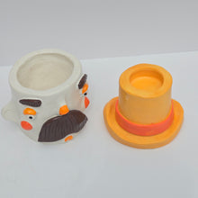 Load image into Gallery viewer, NEW Colourful Top Hat Man Pot &amp; Candle Holder #3

