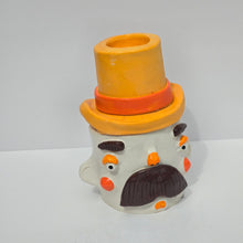 Load image into Gallery viewer, NEW Colourful Top Hat Man Pot &amp; Candle Holder #3
