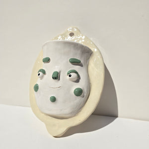 PonkyWots Wall Vase (Neutral Olive)