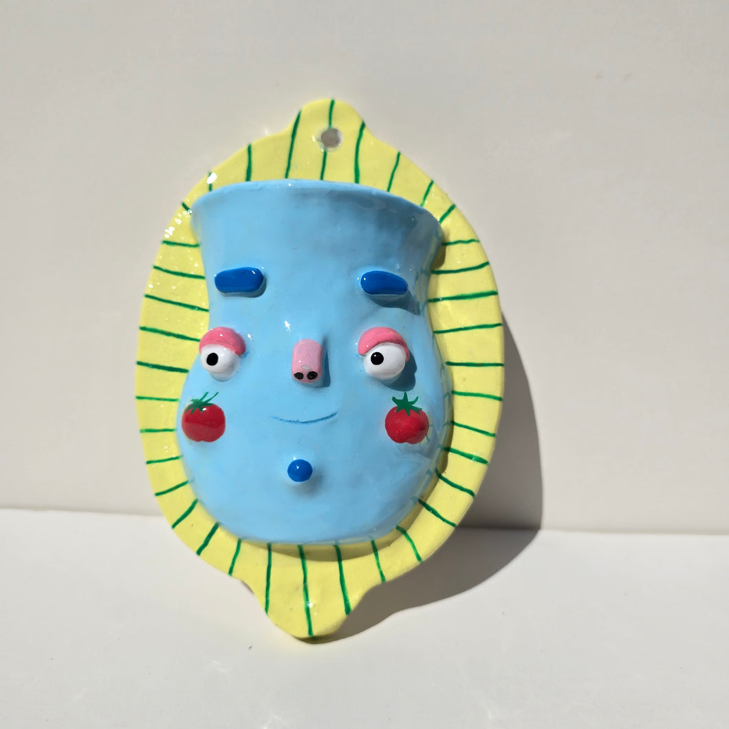PonkyWots Wall Vase (Tomato)