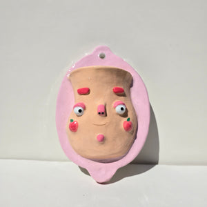 PonkyWots Wall Vase (Peach)