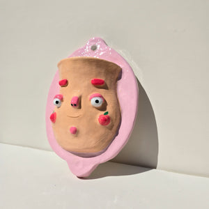 PonkyWots Wall Vase (Peach)