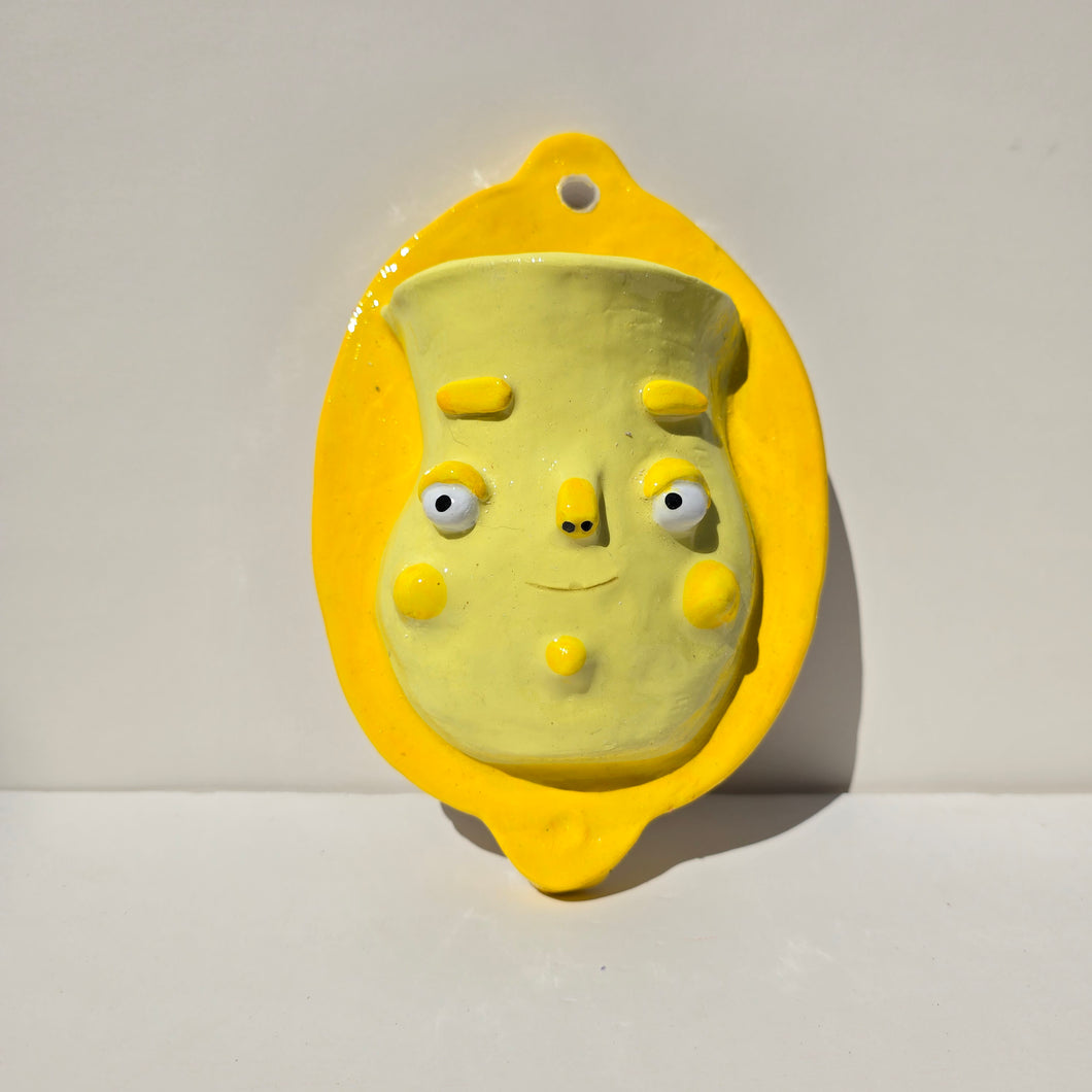 PonkyWots Wall Vase (Yellow)