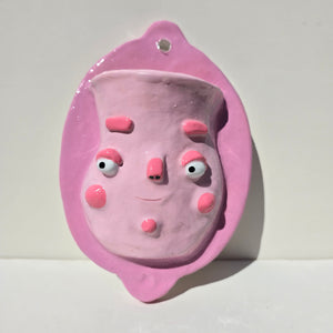 PonkyWots Wall Vase (Double Pink)