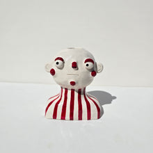 Load image into Gallery viewer, Candlestick Holder (one-off) (Stripes)
