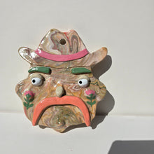 Load image into Gallery viewer, The Garden Marble Cowboy Wall Hanging (one off)
