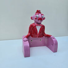 Load image into Gallery viewer, &#39;Pink n Red&#39; The PonkyWot Butler Toilet Roll Holder (one off)
