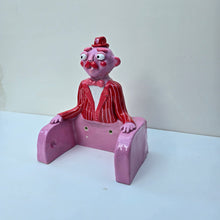 Load image into Gallery viewer, &#39;Pink n Red&#39; The PonkyWot Butler Toilet Roll Holder (one off)
