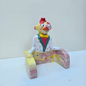 'Multi Colour' The PonkyWot Butler Toilet Roll Holder (one off)