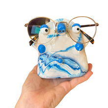 Load image into Gallery viewer, ‘No.22 Blue Skies Marbled One Off" Glasses Holder
