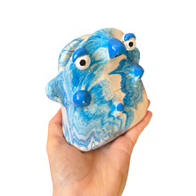 Load image into Gallery viewer, ‘No.25 Blue Skies Marbled One Off" Glasses Holder
