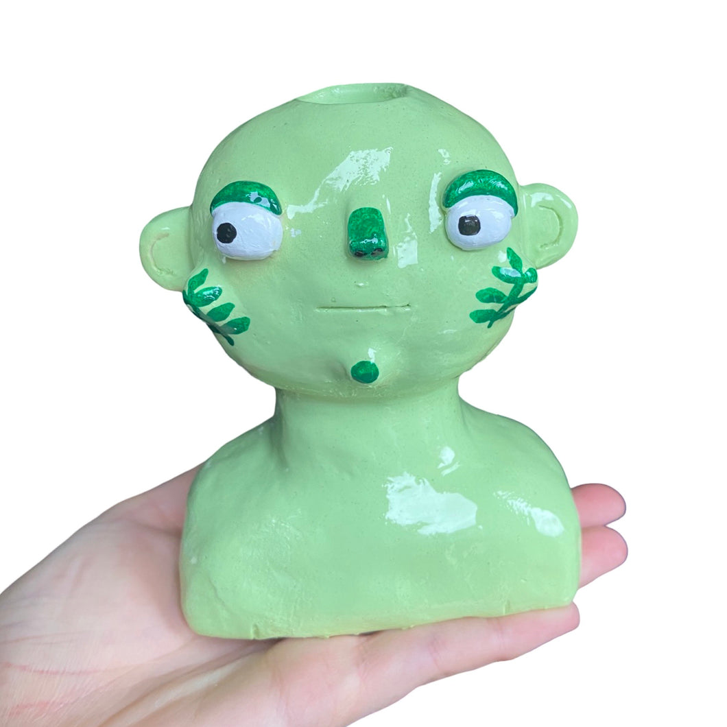 ‘Leafy guy' Candlestick Holder