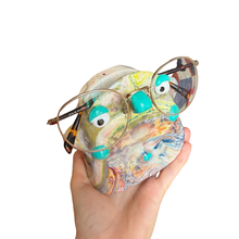 Load image into Gallery viewer, ‘No.59 Teal Burst Marble One Off" Glasses Holder
