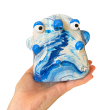 Load image into Gallery viewer, ‘No.27 Blue Skies Marbled One Off" Glasses Holder
