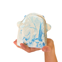 Load image into Gallery viewer, ‘No.23 Blue Skies Marbled One Off" Glasses Holder
