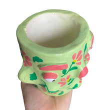 Load image into Gallery viewer, ‘Green Florals&#39; Classic Pot (One-Off)
