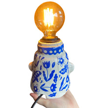 Load image into Gallery viewer, &quot;Delftware white + blue &quot; Lamp (one off)
