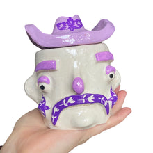 Load image into Gallery viewer, ‘Purple n’ more purple’ Cowboy Pot (one off)
