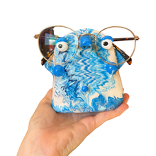Load image into Gallery viewer, ‘No.28 Blue Skies Marbled One Off" Glasses Holder
