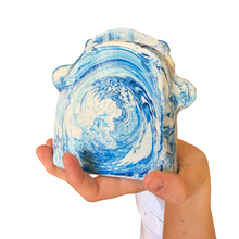 Load image into Gallery viewer, ‘No.27 Blue Skies Marbled One Off" Glasses Holder
