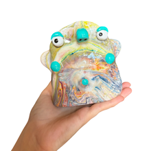 Load image into Gallery viewer, ‘No.59 Teal Burst Marble One Off" Glasses Holder
