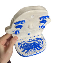 Load image into Gallery viewer, ‘Delftware white + blue &#39; Ponky Wall Shelf (one off)
