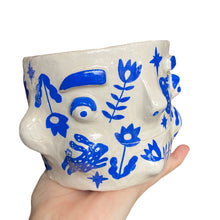 Load image into Gallery viewer, ‘Delftware white + blue &#39; Chunky Pot(one off)

