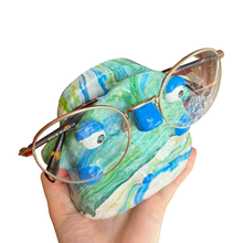 Load image into Gallery viewer, ‘No.40 Cerulean Marbled One Off" Glasses Holder
