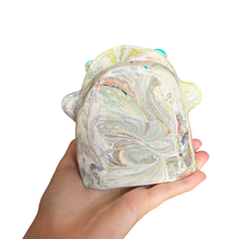 Load image into Gallery viewer, ‘No.59 Teal Burst Marble One Off" Glasses Holder
