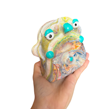 Load image into Gallery viewer, ‘No.59 Teal Burst Marble One Off" Glasses Holder
