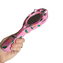 Load image into Gallery viewer, Hand-Held &#39;Pink Floral &#39; Mirror (one-off)
