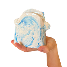 Load image into Gallery viewer, ‘No.21 Blue Skies Marbled One Off" Glasses Holder
