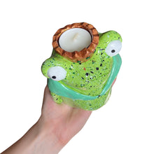 Load image into Gallery viewer, &#39;Speckled and Freckled&#39; Frog Queen Tea-Light Holder

